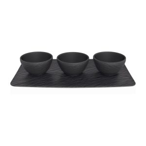 Set 3 boluri MANUFACTURE ROCK, negru