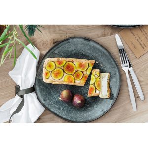 Farfurie intinsa LAVE GRIS, 28x28x2,7 cm