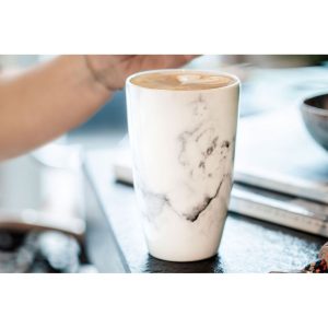 Cana marble cu capac TO GO, 350 ml