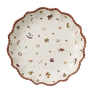 Bol TOY'S DELIGHT, alb, 24 cm, portelan premium