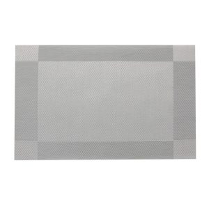 Servet tacamuri PLACEMAT,gri cu bordura,plastic