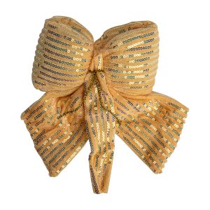 Decoratiune funda FESTIVE BOW crem,30x35 cm
