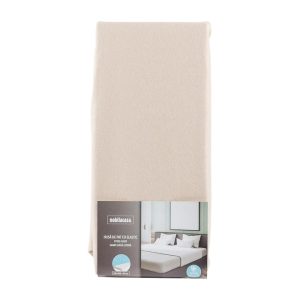 Husa de pat cu elastic bej, 140x200 cm
