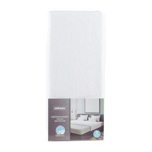 Husa de pat cu elastic alb, 90x200 cm