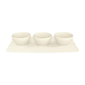 Set 3 boluri MANUFACTURE ROCK, alb