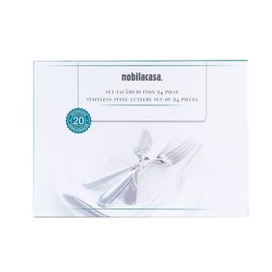 Set tacamuri inox 24 piese ELEMENTARY