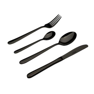 Set tacamuri inox 16 piese CLASSICAL negru