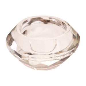 Suport lumanare DIAMOND, rotund, transparent