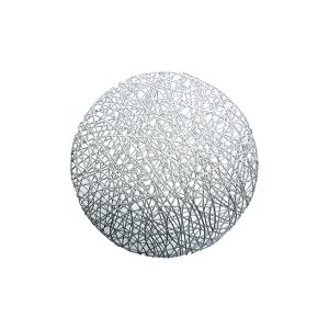 Servet de masa NEST, 38 cm, poliester, argintiu