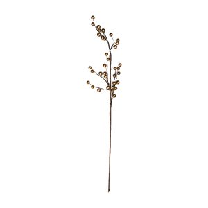Decoratiune creanga cu bobite GOLDEN ILEX,68 cm