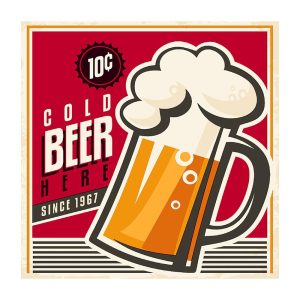 Servetel COLD BEER 24x24 cm