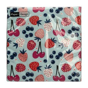 Servetele BERRIES SUNDAE, 33x33 cm