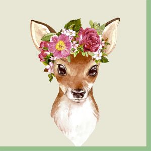 Servetele FLORAL DEER 33x33 cm