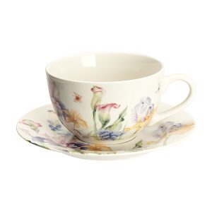 Set 4 cesti cu farfurii IRIS, 250 ml