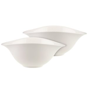 Set 2 boluri salata VAPIANO, 780 ml, alb