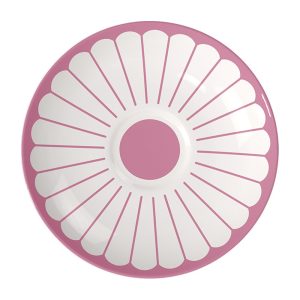 Farfurie ceasca cafea FLEUR, 14.8 cm, roz