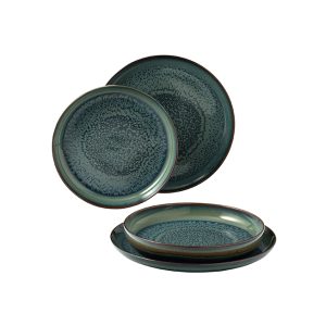 Set servire 4 piese CRAFTED BREEZE, verde
