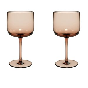 Set 2 pahare vin LIKE, maroniu, 270 ml