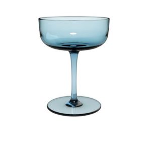 Set 2 pahare sampanie LIKE, albastru, 100 ml
