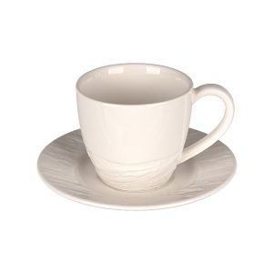Ceasca cu farfurie espresso STONE, 100 ml