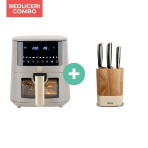 Friteuz%u0103 cu aer cald SAHARA+Set cutite APOLLO