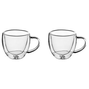 Set 2 cesti cappucino S din sticla dubla TERMO