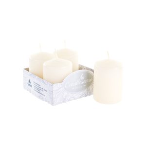 Set 4 lumanari ADVENT, crem