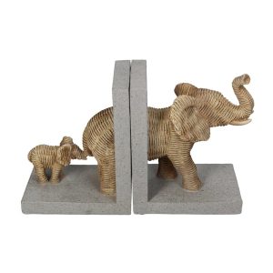 Set 2 suporturi pentru carti MAMMO, 25.5x9x15.5 cm