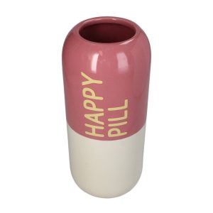 Vaza HAPPY PILL, 13.5x13.5x30 cm, ceramica